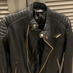 Zara faux leather jacket